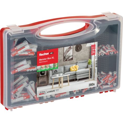 Fischer 577157 Meister-Box XL Boîte d'assortiment de chevilles 280 pc(s) W716653