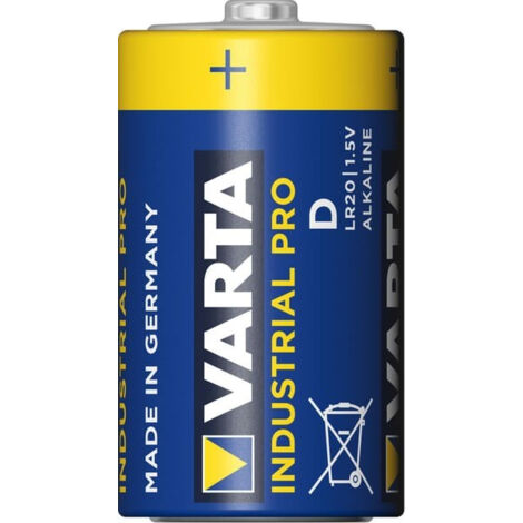 Boîte de 20 piles alcalines INDUSTRIAL Pro 1,5V LR20 - VARTA - 4020211111