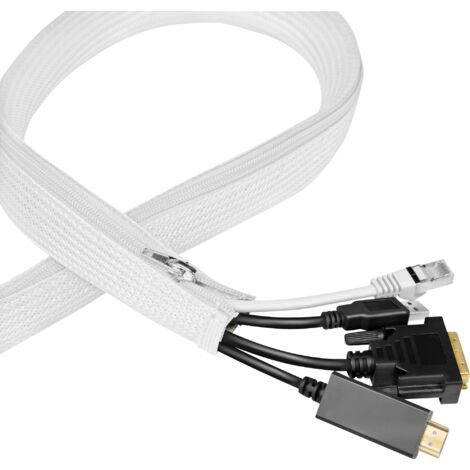LogiLink KAB0090 KAB0090 Gaine pour câbles 20 mm (max) blanc 5 m (1/5)