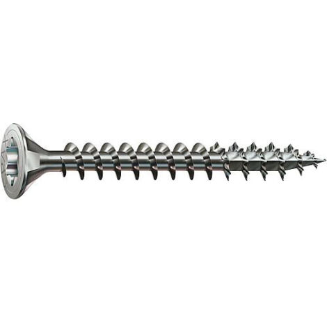Spax Vis acier inoxydable, 4 x 40 mm, 200 unités, Filetage total, Tête fraisée, T-STAR plus T20, 4CUT, Acier inoxydable inoxydable A2 - 1197000400403