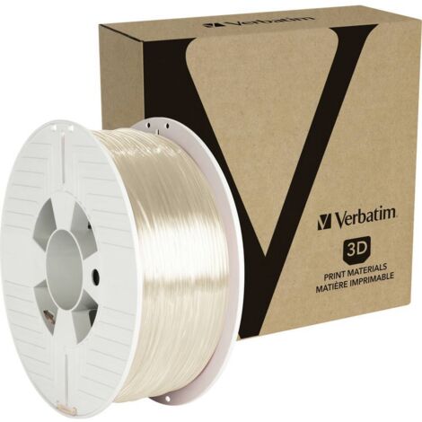 Verbatim 55051 55051 Filament PETG résiste aux chocs, flexible 1.75 mm 1 kg transparent 1 pc(s) (1/2)