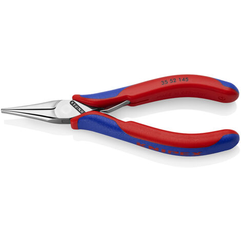 KNIPEX 35 52 145 Pince de préhension pour l'électronique avec charnière entrepassée avec poignées multimatières 145 mm