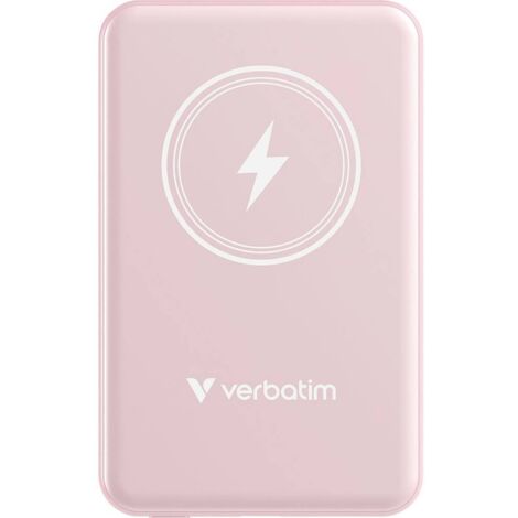 Charge 'n' Go - 5000mAh magnétique sans fil - Rose (1/8)