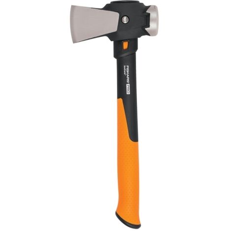 Fiskars – Hache de construction 360 mm 1100 g – Système anti-vibrations IsoCore pour réduction de fatigue – Tête en acier forgé pour bois dur (1/8)