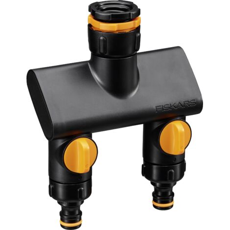 Raccord double FISKARS COMFORT, adaptateur de tuyau pour robinet 21-33 mm (1/5)