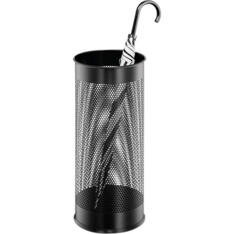 Durable Porte-parapluies métal noir 28,5L capacité (1/2)