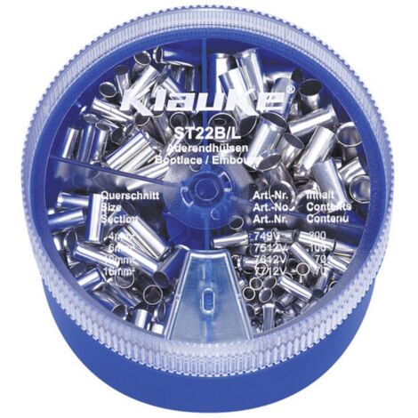 Klauke Assortiment de cosses à sertir argenté 440 pièces (1/2)