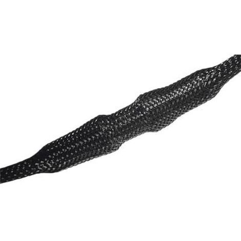 HellermannTyton 170-12000 HEGP20-PET-BK Gaine tressée noir polyester 14 à 26 mm 50 m R025321 (1/3)