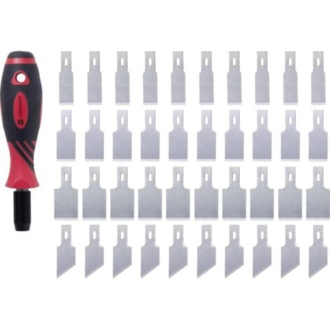 TOOLCRAFT TO-5903430 41 pièces Jeu de racloir 12 mm, 16 mm, aluminium 20 mm