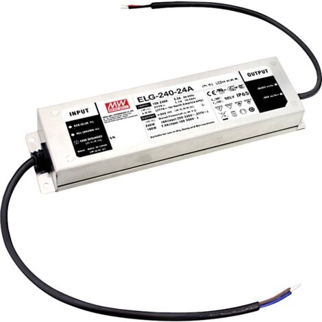 Mean Well ELG-240-24A-3Y Transformateur pour LED, Driver de LED à tension constante, à courant constant 240 W 5 - 10 A
