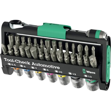 Wera Tool-Check Automotive 1 2025 05049065001 Jeu d'embouts 38 pièces