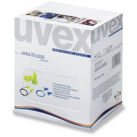 uvex 2112095 hi-com Mini Bouchons d'oreille 24 dB à usage unique 100 paire(s)