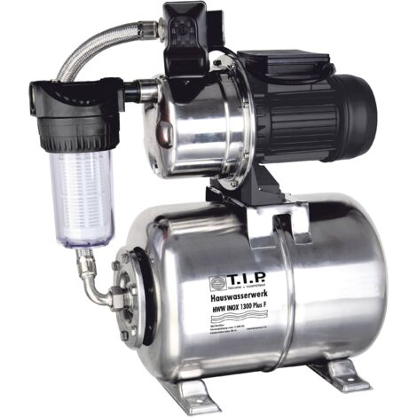 T.I.P. – Groupe de surpression inox 31155 – Débit 4350 l/h – Pression 5 bar – Puissance 1200 W – Auto-aspiration jusqu'à 9 m (1/6)