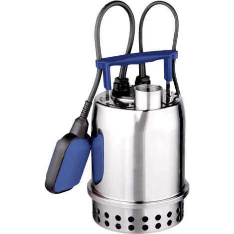 FP – Pompe submersible pour eaux usées – Acier inoxydable – Débit 9000 l/h – Hauteur de refoulement 7,5 m – Interrupteur à flotteur automatique (1/2)