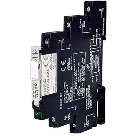 Idec RV8H Series Relais industriel Tension nominale: 24 V/DC Courant de commutation (max.): 6 A 1 pc(s) Y031093 (1/2)