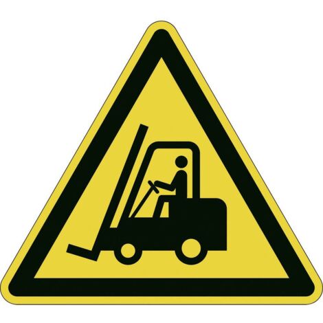 Durable 173404 Symbole - avertissement contre le chariot de manutention jaune, noir 1 pc(s) (L x l x H) 430 x 430 x 0.4 (1/3)