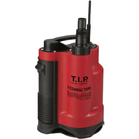 T.I.P. – Pompe immergée pour eaux usées – Débit 7500 l/h – Hauteur de refoulement 5 m – Longueur de câble 10 m – Pour particules jusqu'à 16 mm (1/6)