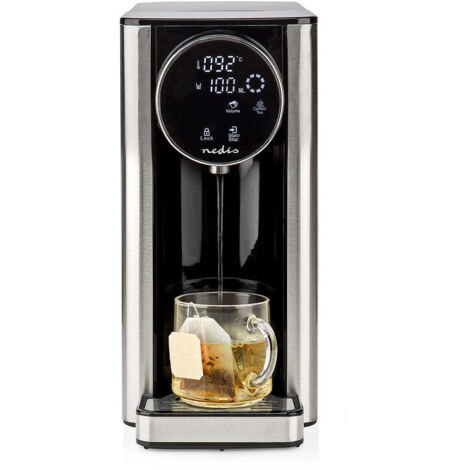 Nedis KAWD310FBK Distributeur d'eau chaude protection contre la surchauffe aluminium, noir Contenance: 2.7 l (1/5)