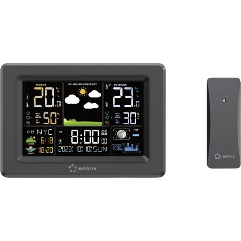 Renkforce RF-4883630 Station météo numérique Nombre de capteurs max. 3 W196932