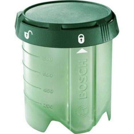 Bosch – Récipient à peinture PFS Evo AC 1000ml – Système constant Feed pour couches uniformes – Couvercle robuste avec filtres de dilution