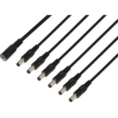 TRU COMPONENTS TC-13232720 Connecteur DC prise femelle - fiche mâle 5.5 mm 2.1 mm 41.2 cm 1 pc(s) (1/3)