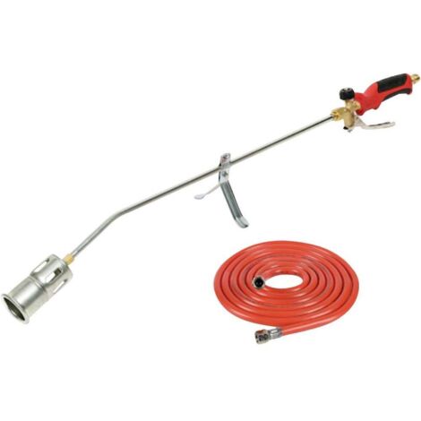 Brûleur à réchauffer gaz 1060°C – Désherbeur thermique écologique – Tuyau propane 3m – Tête de brûleur Ø 47mm – 1500004669