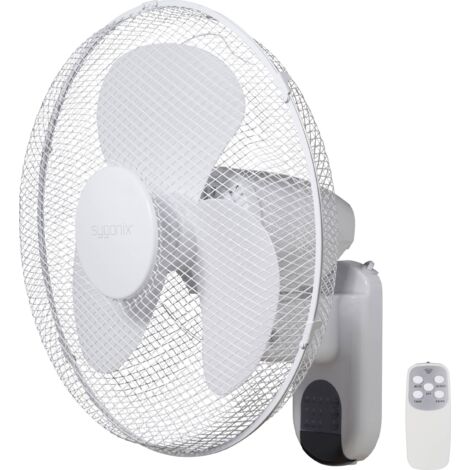 Sygonix – Ventilateur mural 45 W – Ø 430 mm x H 480 mm – 3 vitesses – Télécommande incluse – Débit d'air 57.81 m³/min - Y274983