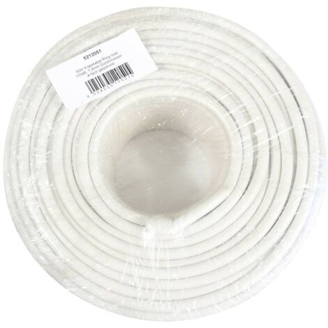 Telestar 5212051 Câble coaxial Ø extérieur: 7.2 mm blanc 50 m S414702 (1/2)
