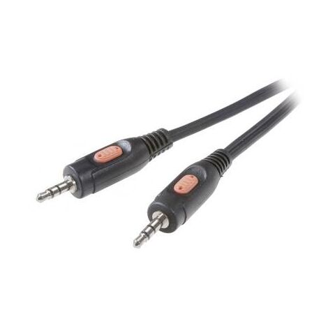 Câble jack audio [1 fiche jack 3.5 mm / 1 fiche jack 3.5 mm] SpeaKa Professional noir, 1,5 m SpeaKa Professional SP-787 (1/3)
