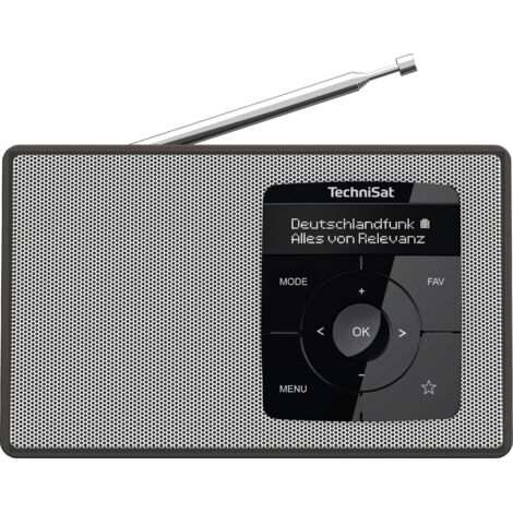 TechniSat DIGITRADIO 2 Radio de table DAB+, FM DAB+, FM, Bluetooth fonction réveil noir/blanc (1/5)