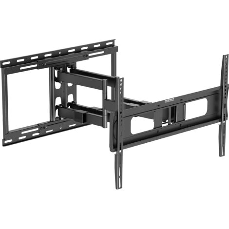Support mural TV extensible inclinable mobile 94-218 cm – Charge max 80 kg – Norme VESA 200x200 à 600x400 – Montage simple – Speaka Professional (1/5)
