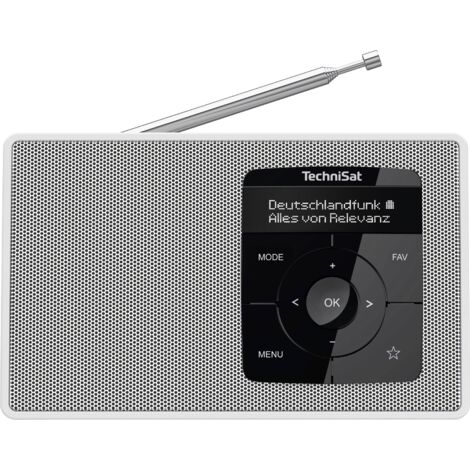 TechniSat DIGITRADIO 2 Radio de table DAB+, FM DAB+, FM, Bluetooth fonction réveil blanc (1/5)