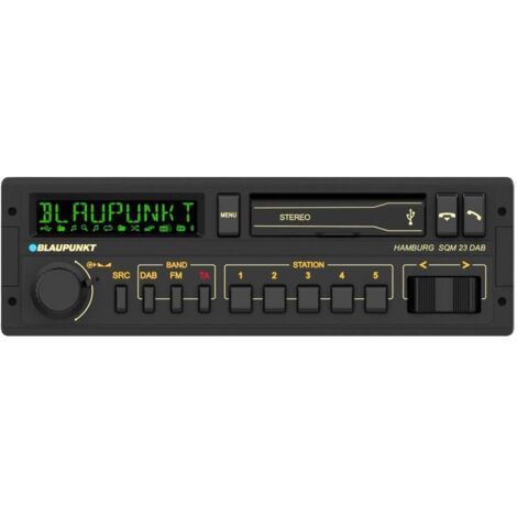 Autoradio DAB+ Blaupunkt Hamburg SQM 23 – Bluetooth V5.0 – Écran LCD multicolore – Commande au volant – 4 x 50 W (1/4)