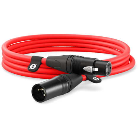 Rode XLR3M-R XLR Câble de liaison 3 m rouge (1/4)