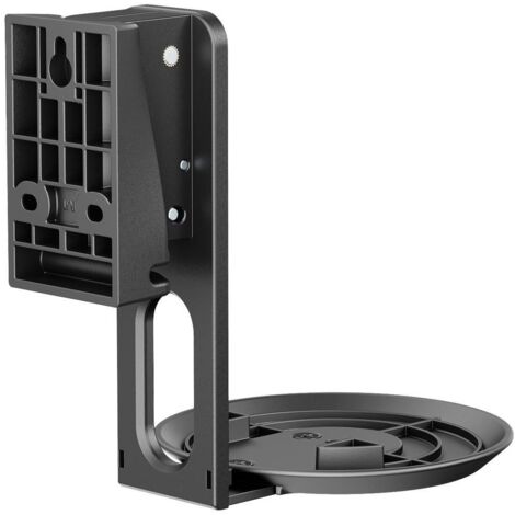 Lot 2 Supports Muraux Haut-Parleurs Universels - Orientables Inclinables Jusqu'à 3,5 Kg - Noir