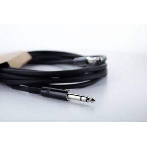 Câble de raccordement Cordial 14818 Jack audio [1x Jack mâle 6,3 mm (stéréo) - 1x Jack mâle 6,3 mm (stéréo)] 6 m noir gaine en PVC, torsadé Y826003 (1/5)