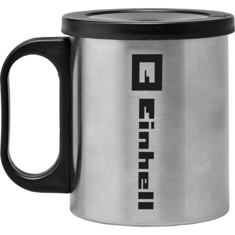 Tazza Termica In Acciaio Inox Einhell TE-CF 18 Per Caffè Da Viaggio: Accessorio Per Macchina A Batteria, 240 Ml, Robusta E Antipolvere, Ideale Per Officina E Campeggio