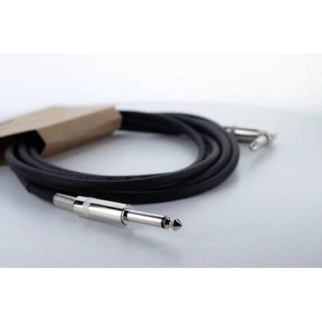 Câble de raccordement Cordial 14761 Jack instruments [1x Jack mâle 6,3 mm (mono) - 1x Jack mâle 6,3 mm (mono)] 3 m noir flexible Y820583 (1/5)