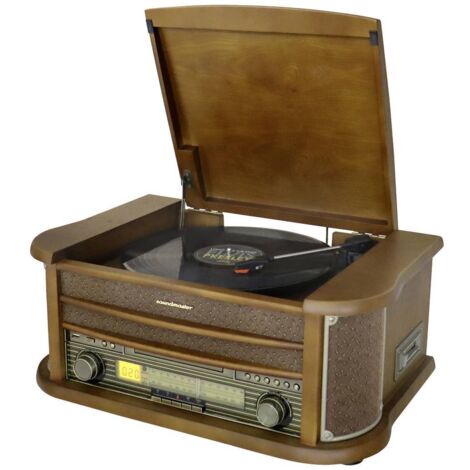 soundmaster NR560 Platine USB chêne