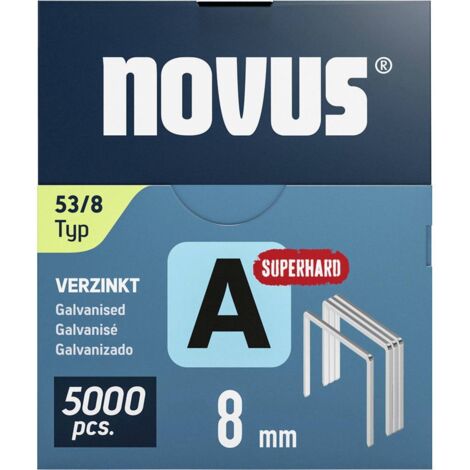 Novus Tools 042-0762 Agrafes fil fin Type 53 5000 pc(s) Dimensions (L x l) 8 mm x 11.3 mm