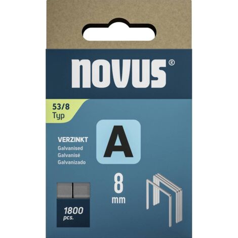 Novus Tools 042-0774 Agrafes fil fin Type 53 1800 pc(s) Dimensions (L x l) 8 mm x 11.3 mm