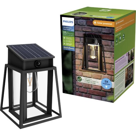 Philips LED Lysin 929004632801 Applique solaire extérieure avec détecteur de mouvement LED 3.2 W noir (1/5)