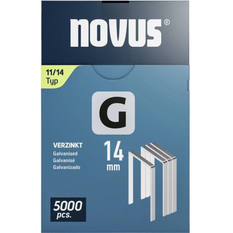 Novus Tools 042-0769 Agrafes fil plat Type 11 5000 pc(s) Dimensions (L x l) 14 mm x 10.6 mm (1/2)