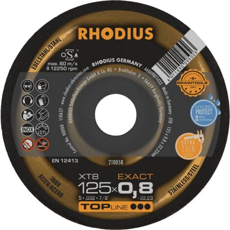 Rhodius XT8 EXACT 210058 Disque à tronçonner 50 pc(s) acier inoxydable, acier (1/2)