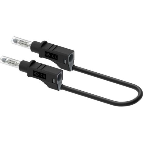 Electro PJP 2211/600V-CD1-100N Cordon de mesure banane mâle 100 cm noir 1 pc(s) W937753 (1/3)