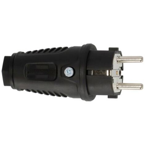 Brennenstuhl 1082040020 Fiche électrique mâle avec terre noir IP54 (1/2)