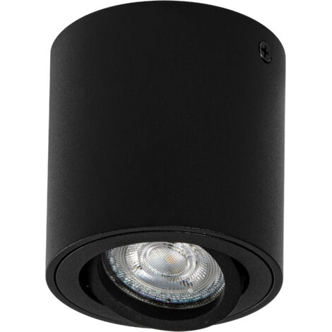 OSRAM HOMELIGHTING Spot Surface Round GU10 Black 4099854445965 Applique LED extérieure GU10 noir (1/4)