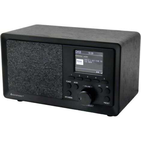 Roadstar HRA-700D+/WD Radio Numérique Vintage DAB / DAB+ / FM Portable Alimentée sur Secteur /sur Pile Bois