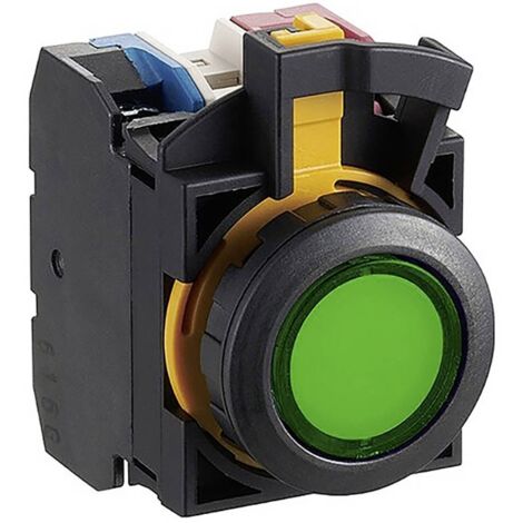 Idec CW1L-M1E10QM4G CW Series Bouton-poussoir 24 V 12 mA 1 x Off/(On) à accrochage vert 1 pc(s) (1/2)