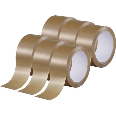 TOOLCRAFT TO-10187040 Ruban adhésif d'emballage marron (L x l) 66 m x 50 mm 6 pc(s) Y038673 (1/5)